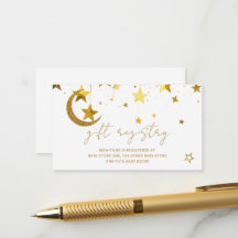 Twinkle Little Star Geschenkregistrierungskarte fü