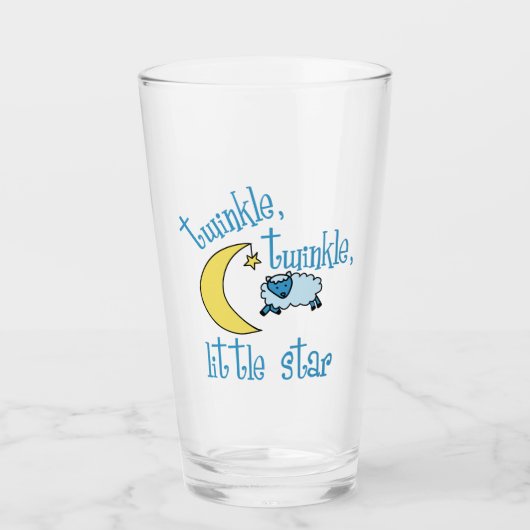 Twinkle Little Star Glas (Vorderseite)