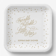 Twinkle Little Star Gold Baby Dusche