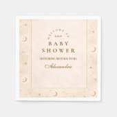 Twinkle Little Star Gold Baby Shower Serviette (Vorderseite)