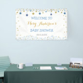 Twinkle Little Star Gold Blue Sparkle Hintergrund Banner (Messeveranstaltung)