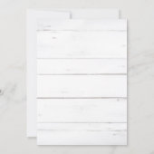 Twinkle Little Star Gold Wood Boy Baby Dusche Einladung (Rückseite)