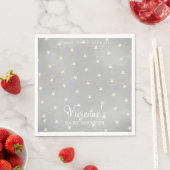 Twinkle Little Star Gray Baby Dusche Serviette (Beispiel)