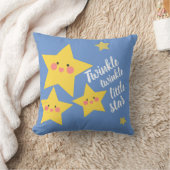 Twinkle Little Star Happy Yellow Stars Kissen (Decke)