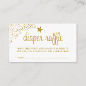 Twinkle Little Star Imitats Gold Diaper Raffle Tic Begleitkarte (Vorderseite)