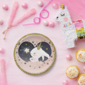 Twinkle Little Star Kaninchen Peach Baby Dusche Pappteller (Party)