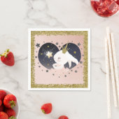 Twinkle Little Star Kaninchen Peach Baby Dusche Serviette (Beispiel)