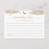 Twinkle Little Star Kinderbetreuung Tipps Karte (Vorderseite)