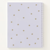 Twinkle Little Star Lavender Baby Showbook Notizblock (Rückseite)