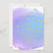 Twinkle Little Star Little Deer Blue Einladung (Rückseite)