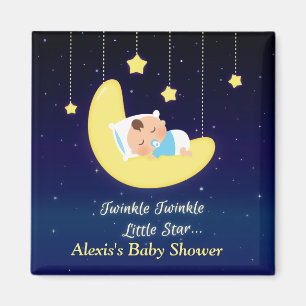 Twinkle Little Star Magnet mit dunkelblauem Hinter