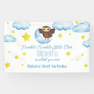 Twinkle Little Star mit Friendly Brown Owl Banner
