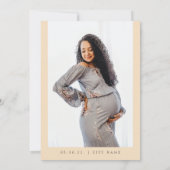 Twinkle Little Star Moon Blue Yellow Baby Dusche Einladung (Rückseite)