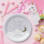 Twinkle Little Star Moon Lilac Babydusche Pappteller (Party)