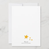 Twinkle Little Star Moon Niedlich Baby Dusche Invi Einladung (Rückseite)