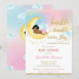 Twinkle Little Star Niedlich Little Girl Baby Dusc Einladung