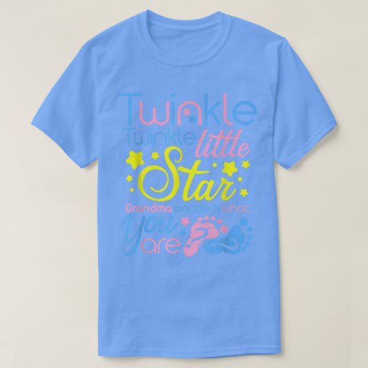 Twinkle Little Star Oma fragt sich, was Sie sind T-Shirt (Design vorne)