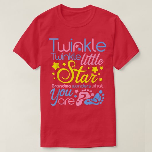 Twinkle Little Star Oma fragt sich, was Sie sind T-Shirt (Design vorne)