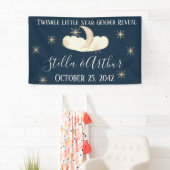 Twinkle Little Star Party Signs - Celestial Gender Banner (Insitu)
