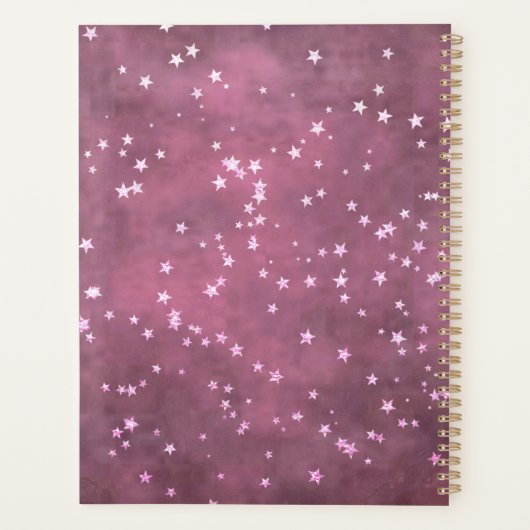 Twinkle Little Star | Pink Minze Grüne Schwangersc Planer (Rückseite)