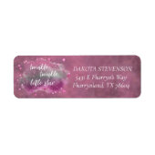 Twinkle Little Star | Pink Silver Gray Adresse (Vorne)