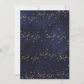 Twinkle Little Star Planets Night Sky Baby Dusche Einladung (Rückseite)