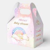Twinkle Little Star Rainbow Baby Dusche Medium Geschenkschachtel (Vorderseite)