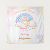 Twinkle Little Star Rainbow Baby Duschvorhang Wandteppich (Vorderseite)