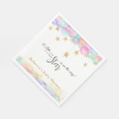 Twinkle Little Star Rainbow Bubbles Baby Dusche Serviette (Ecke)