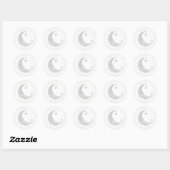 Twinkle Little Star Silver Moon Sticker (Blatt)
