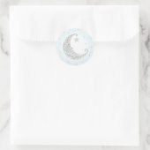 Twinkle Little Star Silver Moon Sticker Blau (Tasche)