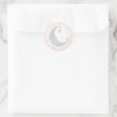 Twinkle Little Star Silver Moon Sticker Pink (Tasche)
