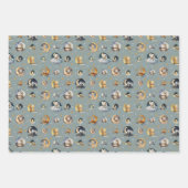 Twinkle Little Star Sleepy Niedlicher Tiere Muster Geschenkpapier Set (Vorderseite)