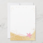 Twinkle Little Star Sparkle Starfish Einladung (Rückseite)
