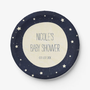 Twinkle Little Star Starry Sky Baby Dusche Pappteller