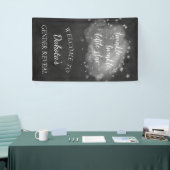 Twinkle Little Star | Steinkohle Grau und Silber Banner (Messeveranstaltung)