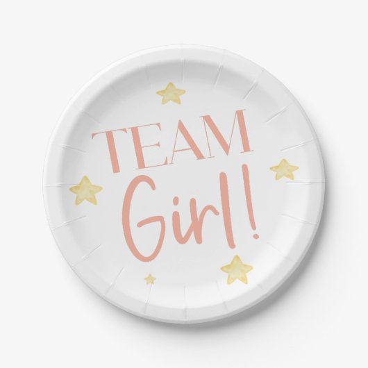 Twinkle Little Star Team Boy Blue Gender Reveal Pappteller (Vorderseite)