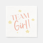 Twinkle Little Star Team Boy Blue Gender Reveal Serviette (Vorderseite)