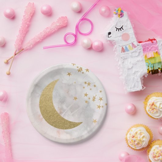 Twinkle Little Star Teller über den Tellern des Mo (Party)