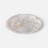 Twinkle Little Star Tellers Gender Reveal Baby Pappteller (Schrägansicht)