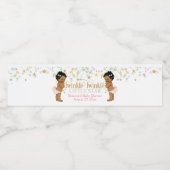 Twinkle Little Star Twin Girls Wasserflaschenetikett (Einzelnes Label)