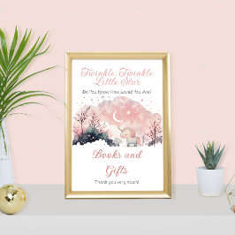 Twinkle Little Star Unicorn Duschbücher und Gesche Poster