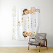 Twinkle Little Star Vintag Baby Gender Neutral Wandteppich (Beispiel)