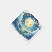 Twinkle Little Star Watercolor Babydusche Serviette (Ecke)