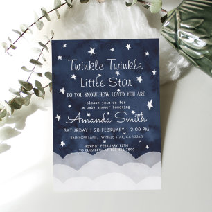 Twinkle Little Star Whimsical Baby Dusche Einladung