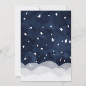 Twinkle Little Star Whimsical Baby Dusche Einladung (Rückseite)