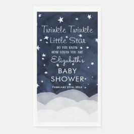 Twinkle Little Star Whimsical Baby Dusche Papier G Serviette