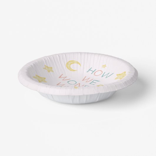 Twinkle Little Star, wie wir uns über die Geschlec Pappteller (Gewinkelt)