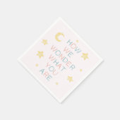 Twinkle Little Star, wie wir uns über die Geschlec Serviette (Ecke)