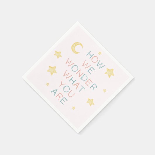 Twinkle Little Star, wie wir uns über die Geschlec Serviette (Ecke)